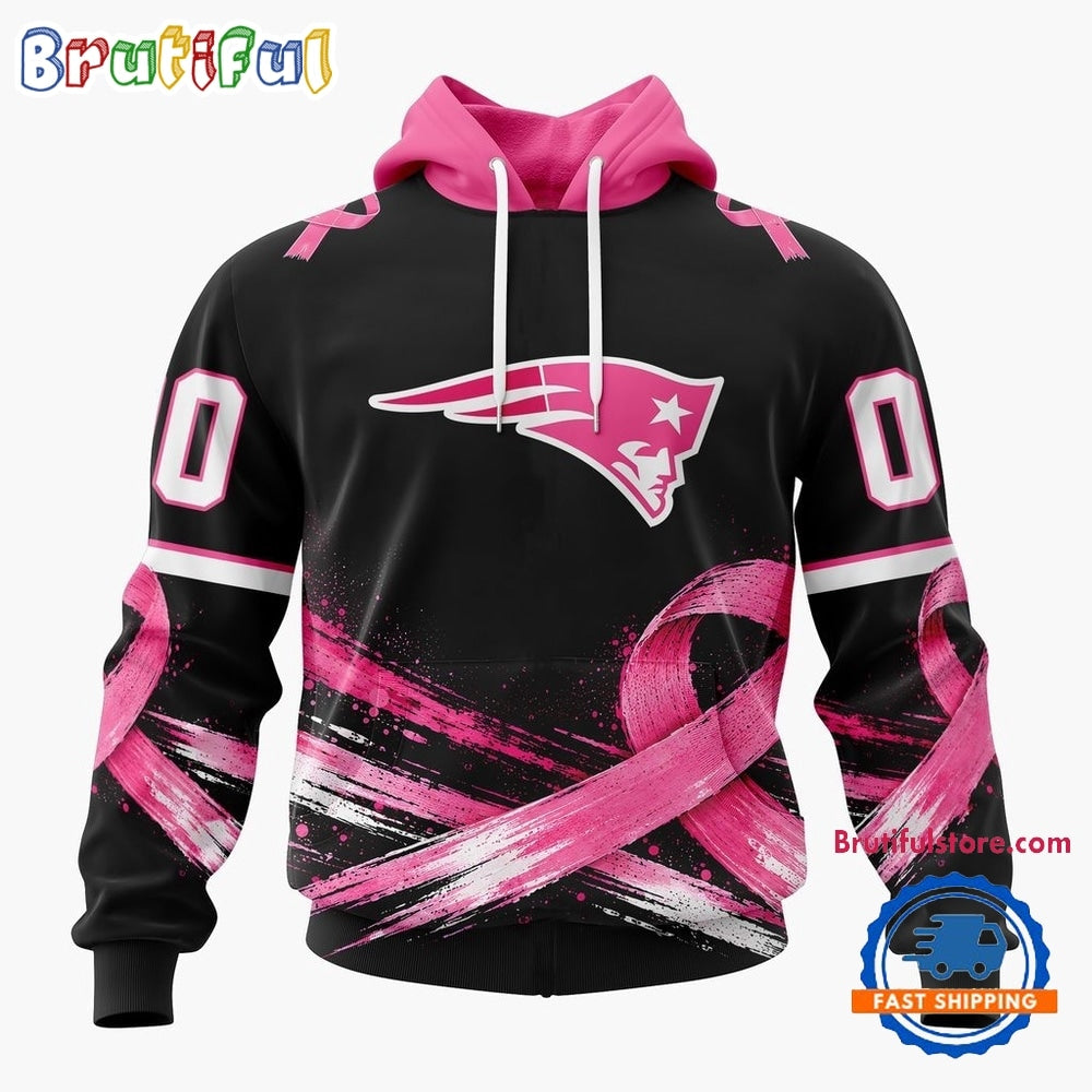 NFL New England Patriots Personalized Pink Fights Breast Cancer 2026 Design Hoodie, TShirt, Sweatshirt