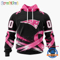 NFL New England Patriots Personalized Pink Fights Breast Cancer 2026 Design Hoodie, TShirt, Sweatshirt