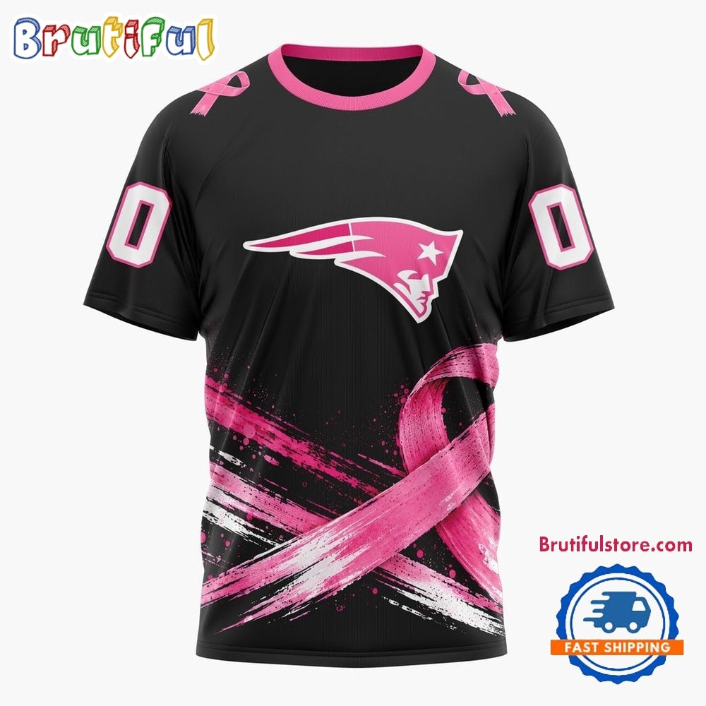 NFL New England Patriots Personalized Pink Fights Breast Cancer 2026 Design Hoodie, TShirt, Sweatshirt