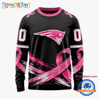 NFL New England Patriots Personalized Pink Fights Breast Cancer 2026 Design Hoodie, TShirt, Sweatshirt