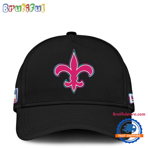 NFL New Orleans Saints Crucial Catch Pink Breast Cancer Awareness New Football Cap Hats
