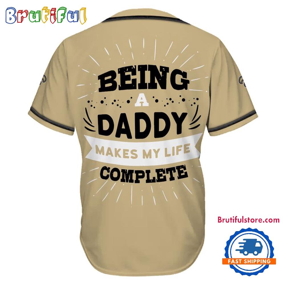 NFL New Orleans Saints Football Being A Daddy Father’s Day Baseball Jersey