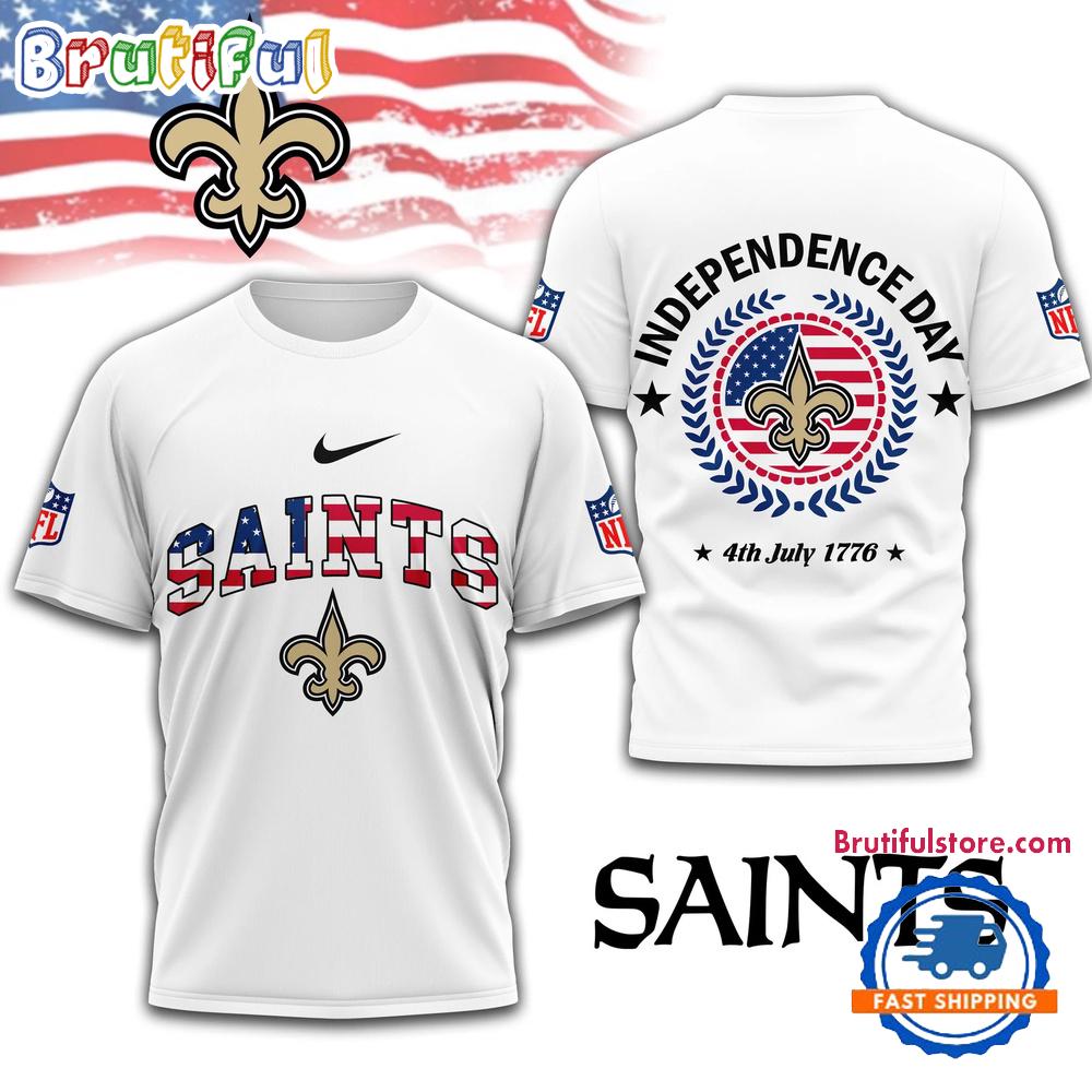 NFL New Orleans Saints Football Team Independence Day New Design 3D Shirt
