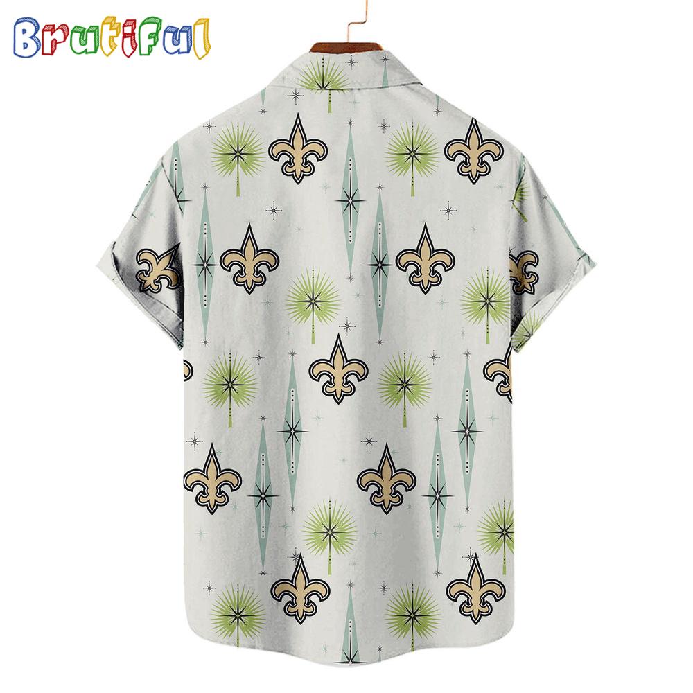 NFL New Orleans Saints Football Team Logo Funny Aloha Hawaiian Shirt