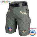 NFL New Orleans Saints Football Team Military Tactical Shorts