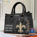 NFL New Orleans Saints Forever Not Just When We Win Women’s Leather Hand Bag