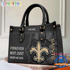 NFL New Orleans Saints Forever Not Just When We Win Women’s Leather Hand Bag