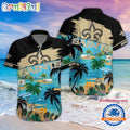 NFL New Orleans Saints Palm Tree Summer Beach Aloha Hawaiian Shirt