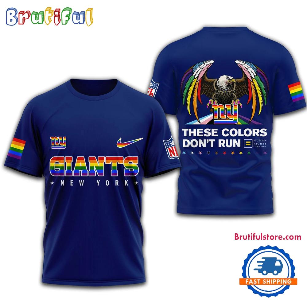 NFL New York Giants Football Human Rights Campaign LGBT 2025 3D Shirt