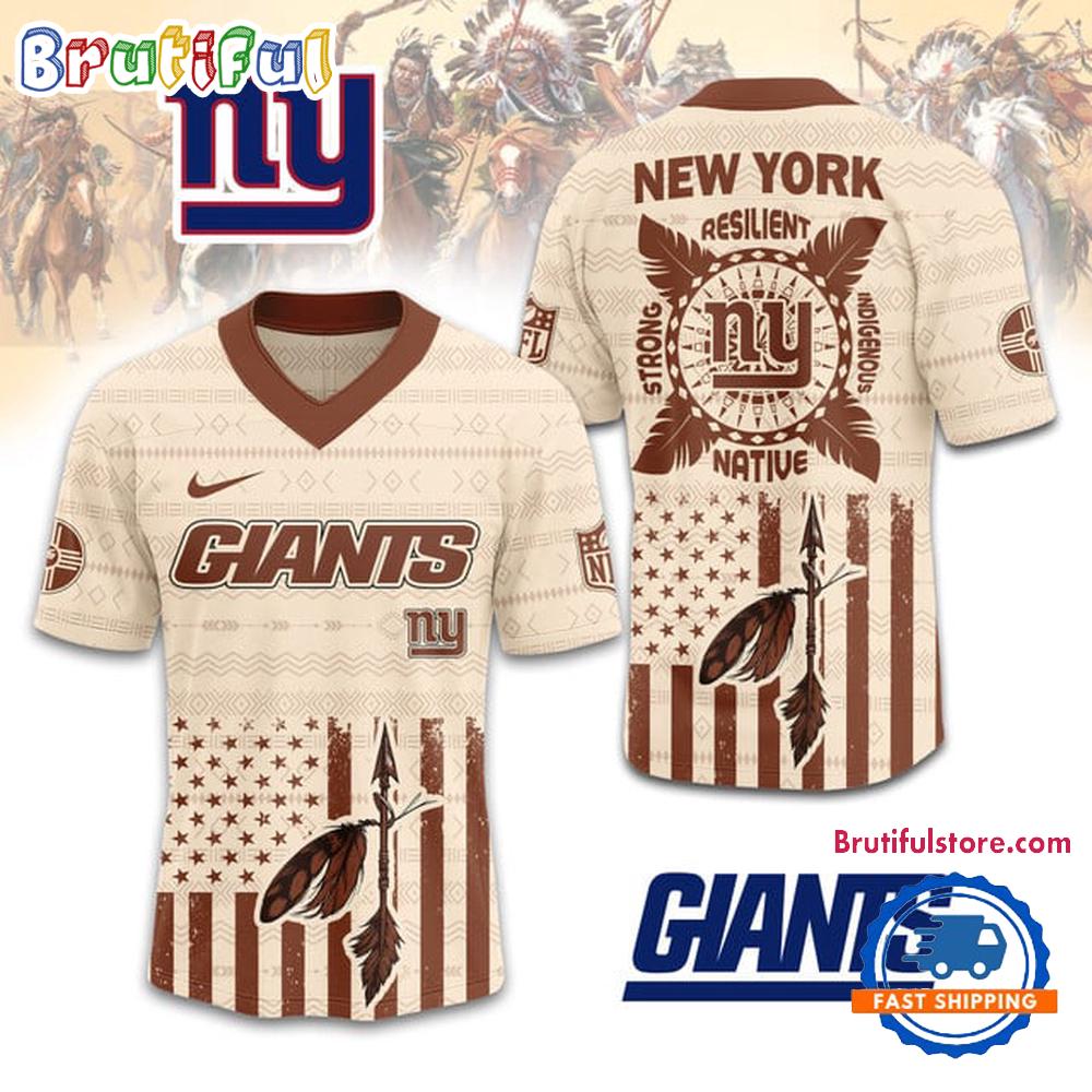 NFL New York Giants Native American 2025 Football Jersey