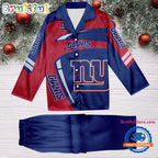 NFL New York Giants Special Football Team Winter Season Satin Pajamas Set
