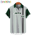 NFL New York Jets Classic Retro Mascot Line Summer Beach Hawaiian Shirt