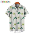 NFL New York Jets Football Team Logo Funny Aloha Hawaiian Shirt
