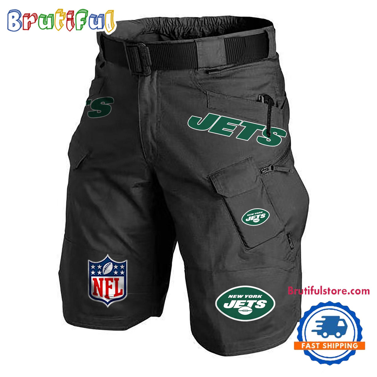 NFL New York Jets Football Team Military Tactical Shorts