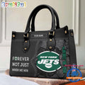 NFL New York Jets Forever Not Just When We Win Women’s Leather Hand Bag