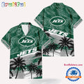 NFL New York Jets Palm Tree Tropical Trendy Football Hawaiian Shirt