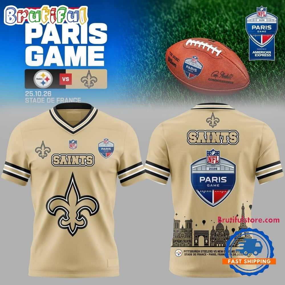 NFL Paris Game 2026 New Orleans Saints to Paris Football Jersey