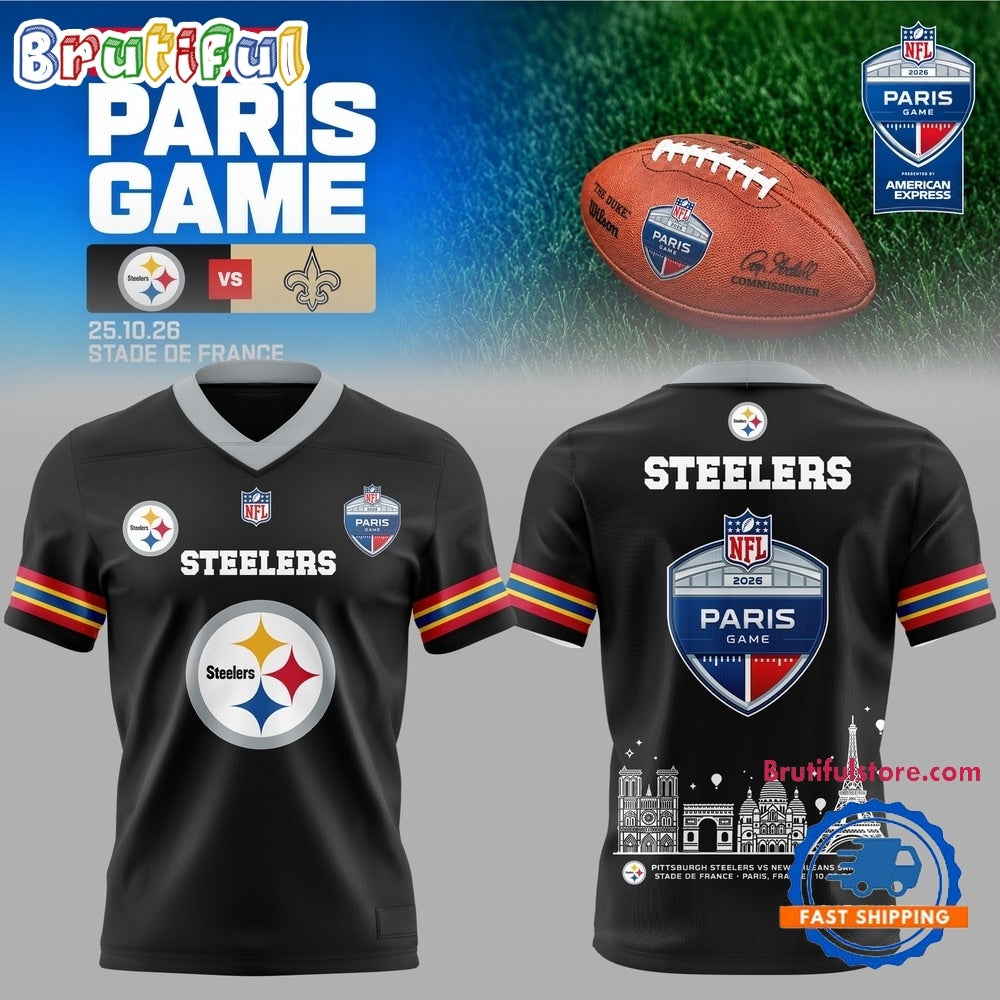 NFL Paris Game 2026 Pittsburgh Steelers to Paris Football Jersey