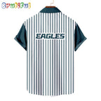 NFL Philadelphia Eagles Classic Retro Mascot Line Summer Beach Hawaiian Shirt