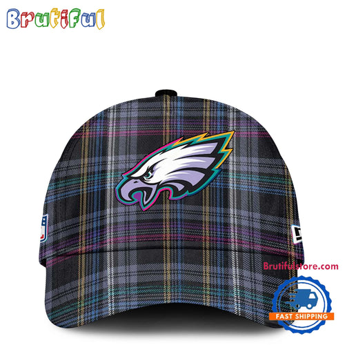 NFL Philadelphia Eagles Football Crucial Catch Intercept Cancer Design New Cap Hats