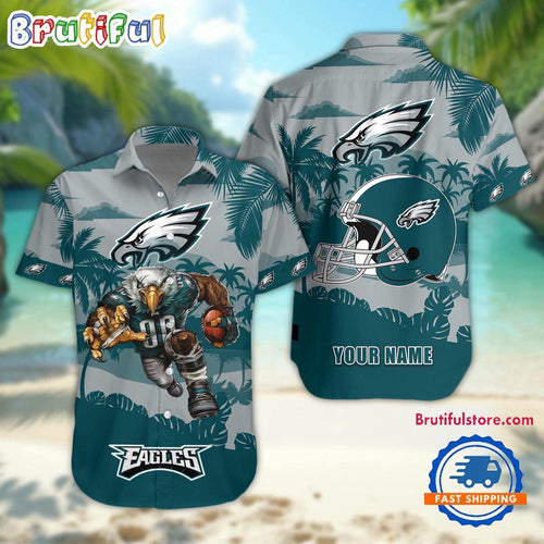 NFL Philadelphia Eagles Football Mascot Summer Hawaiian Shirt