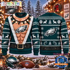 NFL Philadelphia Eagles Funny Body Design Christmas Ugly Sweater