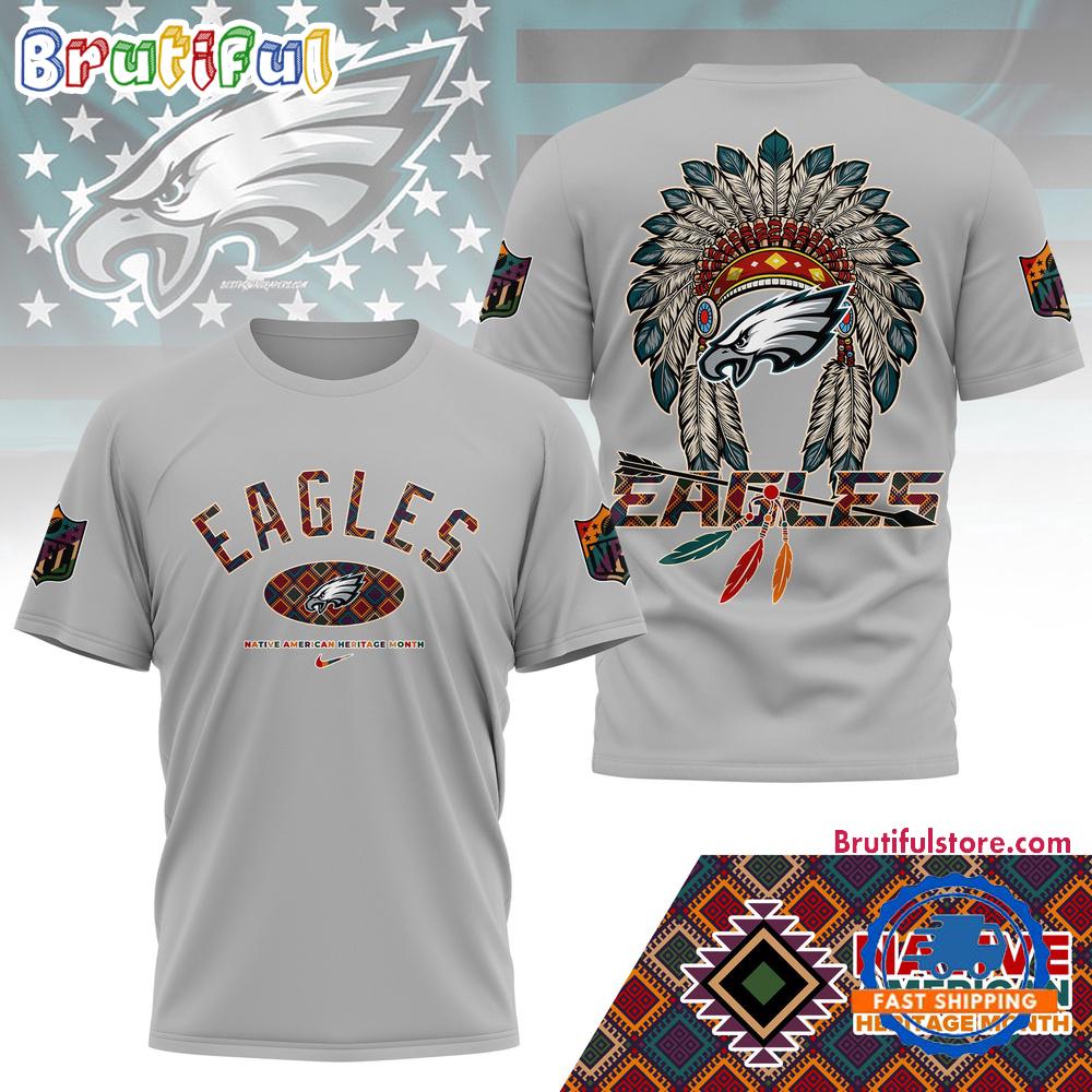 NFL Philadelphia Eagles Native American Heritage Month New 3D Shirt