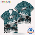 NFL Philadelphia Eagles Palm Tree Tropical Trendy Football Hawaiian Shirt