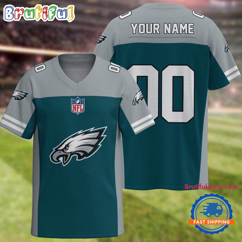 NFL Philadelphia Eagles Team New Season Personalized Football Jersey