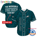 NFL Philadelphia Eagles The Increadible Father Baseball Jersey