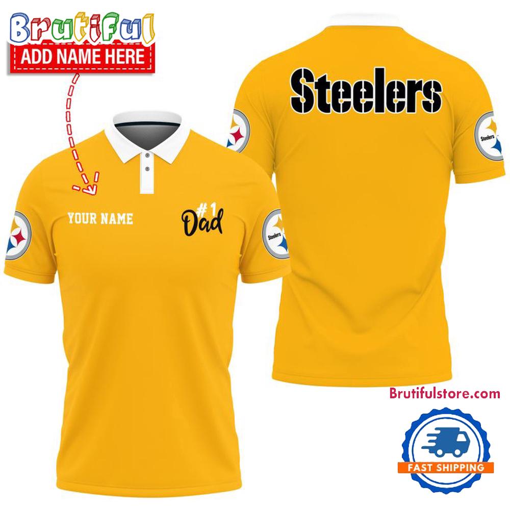 NFL Pittsburgh Steelers Best Dad Wonderful Father’s Day Polo Shirts