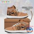 NFL Pittsburgh Steelers Brown Air Jordan 1 Hightop Shoes
