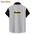 NFL Pittsburgh Steelers Classic Retro Mascot Line Summer Beach Hawaiian Shirt