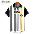 NFL Pittsburgh Steelers Classic Retro Mascot Line Summer Beach Hawaiian Shirt