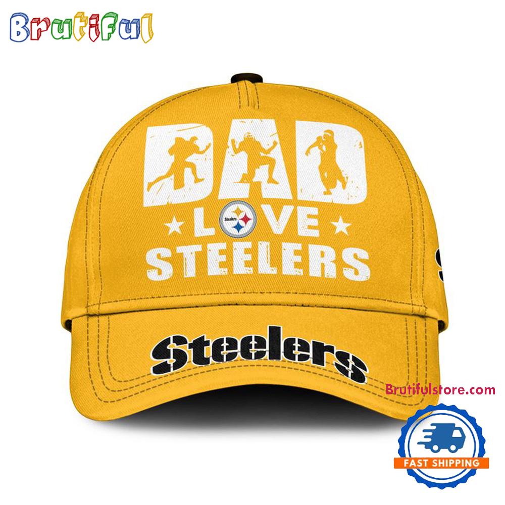 NFL Pittsburgh Steelers Dad Love Best Father’s Day Baseball Cap