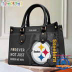NFL Pittsburgh Steelers Forever Not Just When We Win Women’s Leather Hand Bag