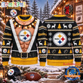 NFL Pittsburgh Steelers Funny Body Design Christmas Ugly Sweater