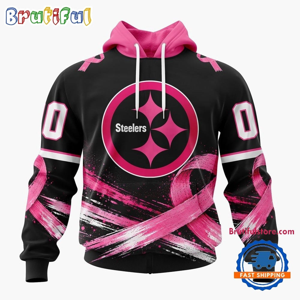 NFL Pittsburgh Steelers Personalized Pink Fights Breast Cancer 2026 Design Hoodie, TShirt, Sweatshirt
