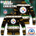 NFL Pittsburgh Steelers Snow Xmas Tree Christmas Custom Baseball Jacket