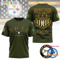 NFL Pittsburgh Steelers US Army Military Police Veteran All Over Print Shirt