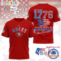 NFL San Francisco 49ers 4th of July Happy Independence Day 1776 3D Shirt
