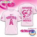 NFL San Francisco 49ers Breast Cancer Awareness Limited Edition Unisex T Shirt