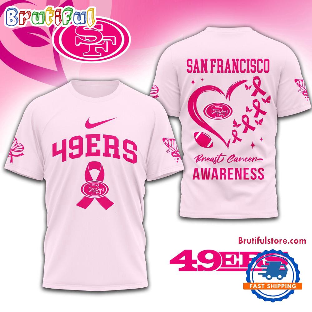 NFL San Francisco 49ers Breast Cancer Awareness Limited Edition Unisex T Shirt