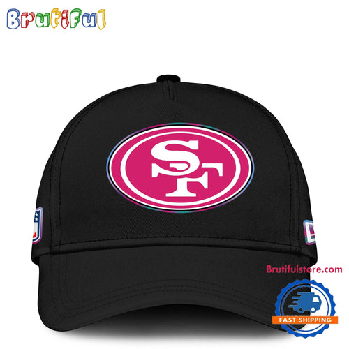 NFL San Francisco 49ers Crucial Catch Pink Breast Cancer Awareness New Football Cap Hats