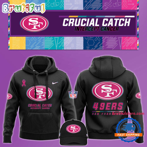 NFL San Francisco 49ers Crucial Catch Pink Breast Cancer Awareness New Unisex Hoodie, Sweatshirt, T Shirt