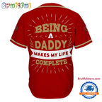NFL San Francisco 49ers Football Being A Daddy Father’s Day Baseball Jersey