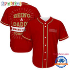 NFL San Francisco 49ers Football Being A Daddy Father’s Day Baseball Jersey