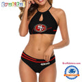 NFL San Francisco 49ers Football Logo Women’s Cami 2 Piece Bikini