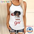 NFL San Francisco 49ers Football Summer Women’s Criss Cross Tank Top
