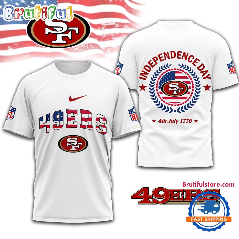 NFL San Francisco 49ers Football Team Independence Day New Design 3D Shirt